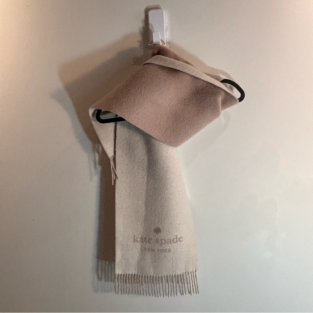KATE SPADE NY Two Toned Scarf with 3” Fringe Super Soft 60” x 10”